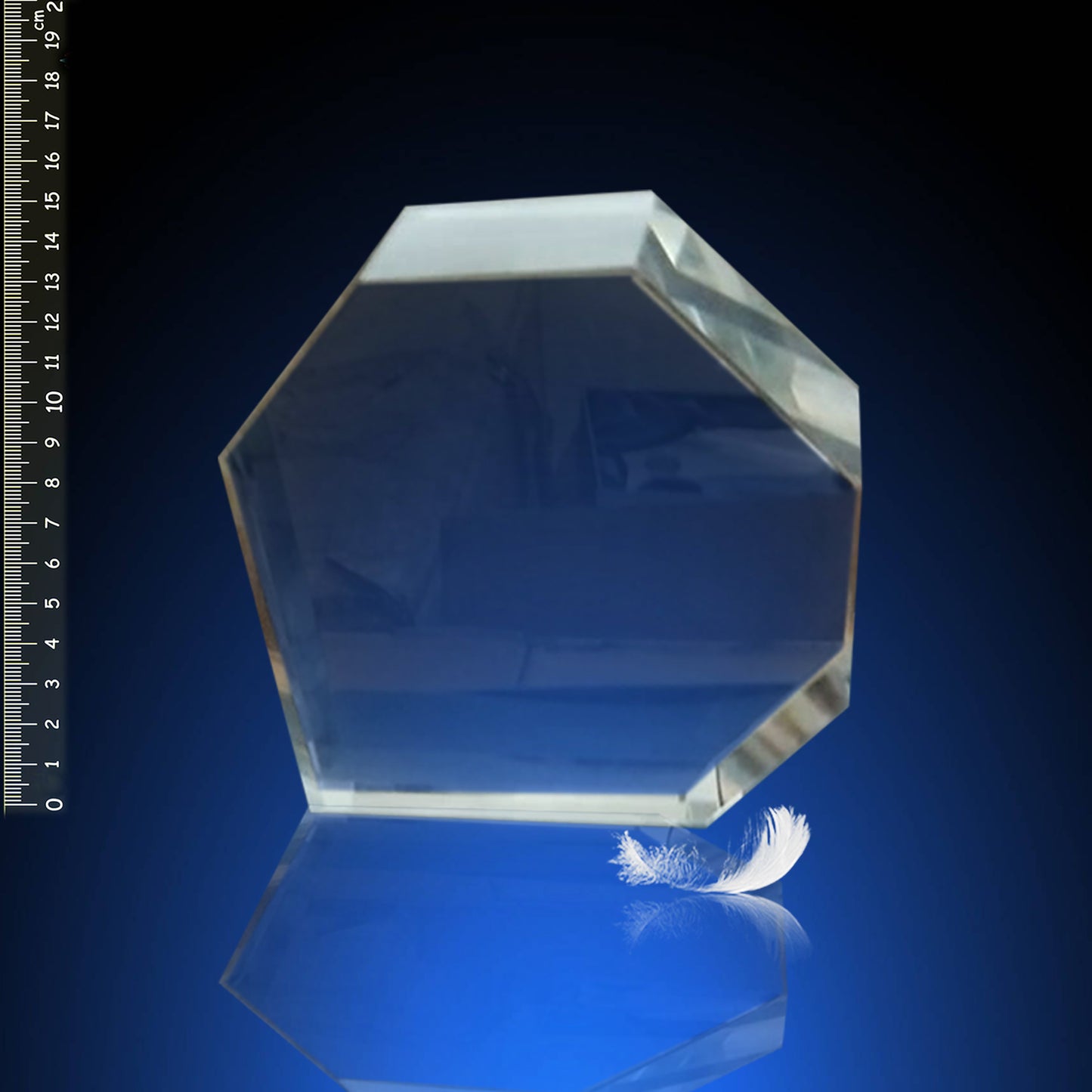 CL150 Large Angled 3D Crystal 150x170mm