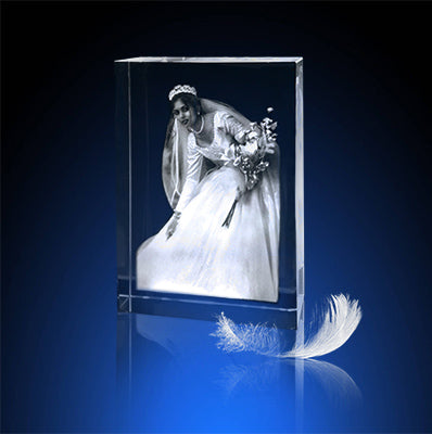 2D - SH110- medium(100x80x30mm) Crystal engraving