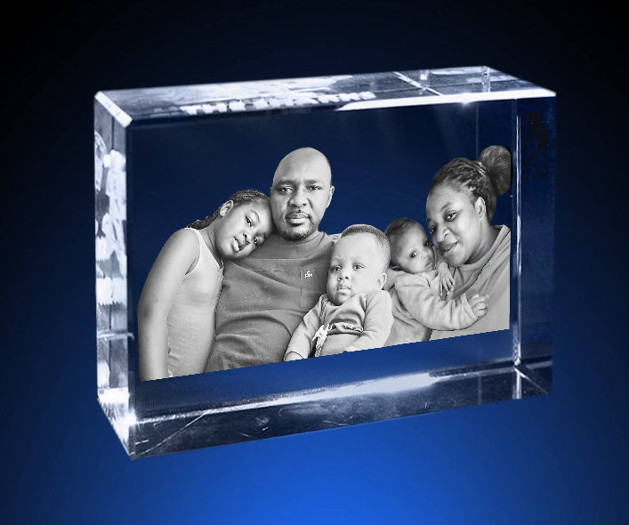 2D - SH110- medium(100x80x30mm) Crystal engraving