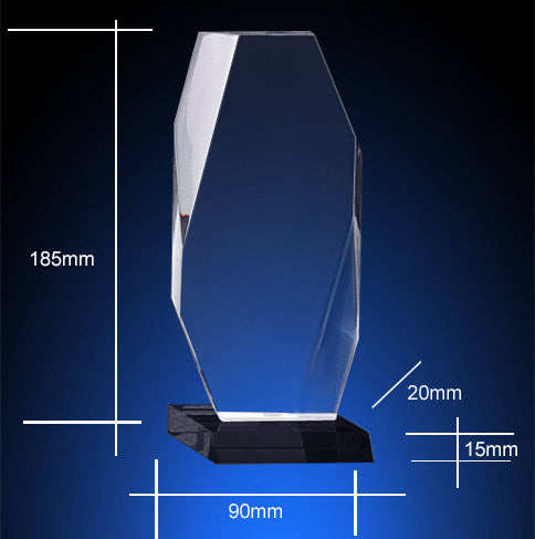 T08 & T07 200/180mm Crystal Trophies