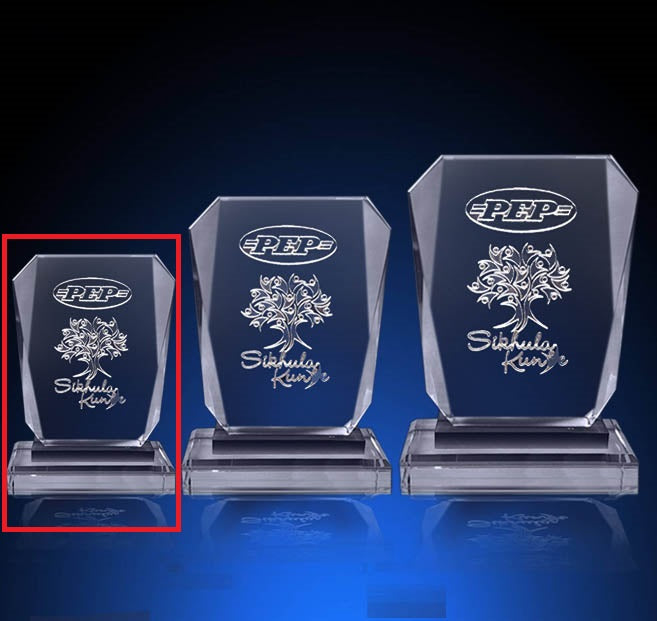 T12 185mm/165mm/145mm Crystal Trophy