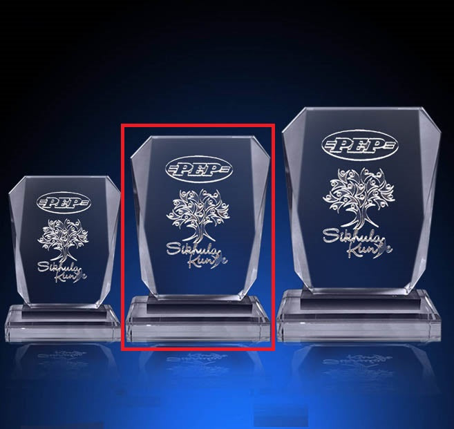 T12 185mm/165mm/145mm Crystal Trophy