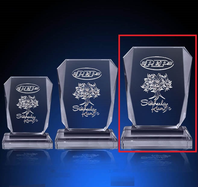 T12 185mm/165mm/145mm Crystal Trophy