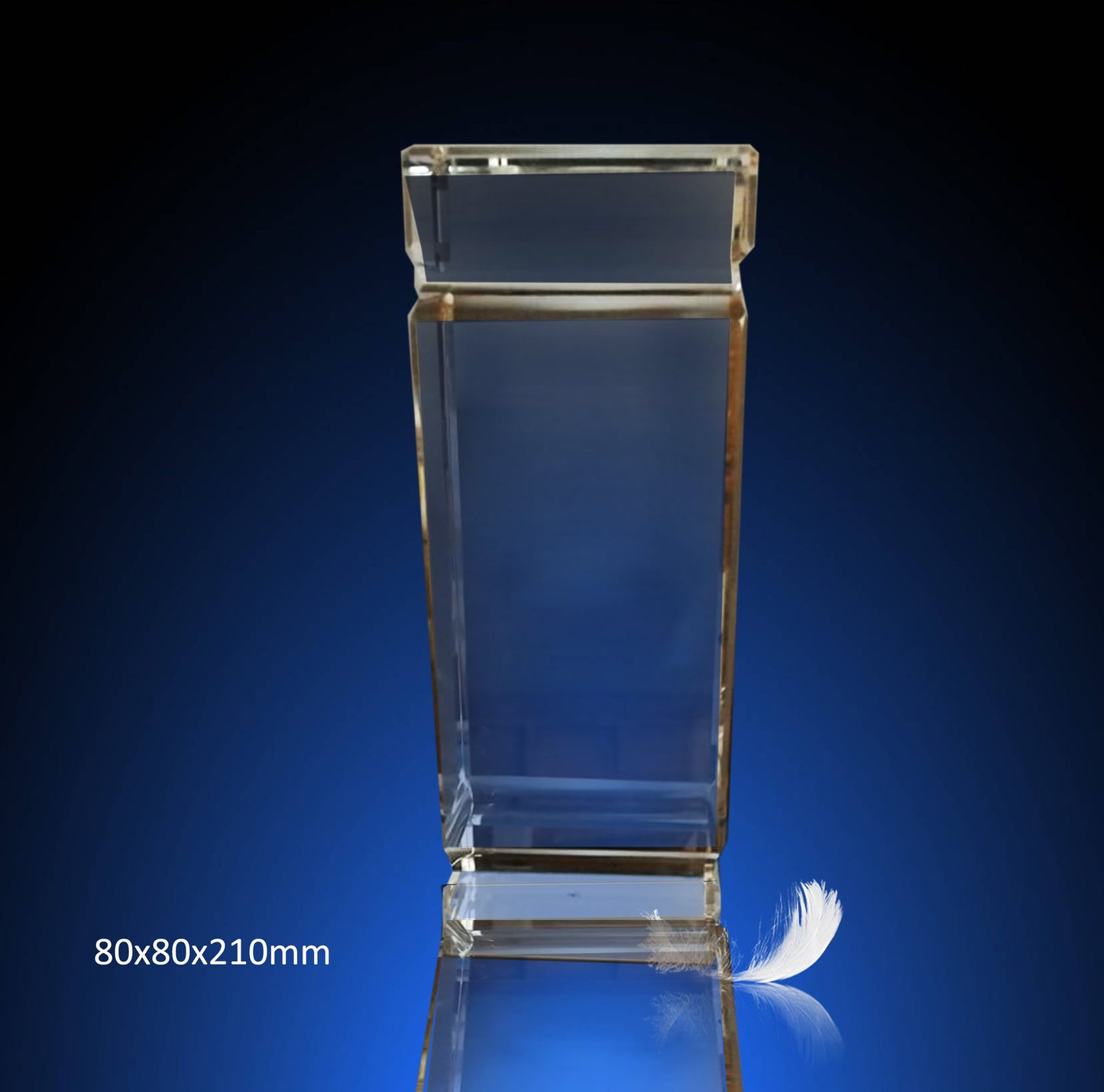 CL 210 - Large cube crystal trophy