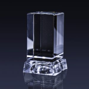 SH47. Medium 3D Crystal Engraved Cube (80x50x50mm)