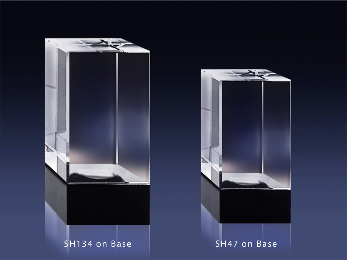 SH138-3D Crystal Cube (90x60x60mm)