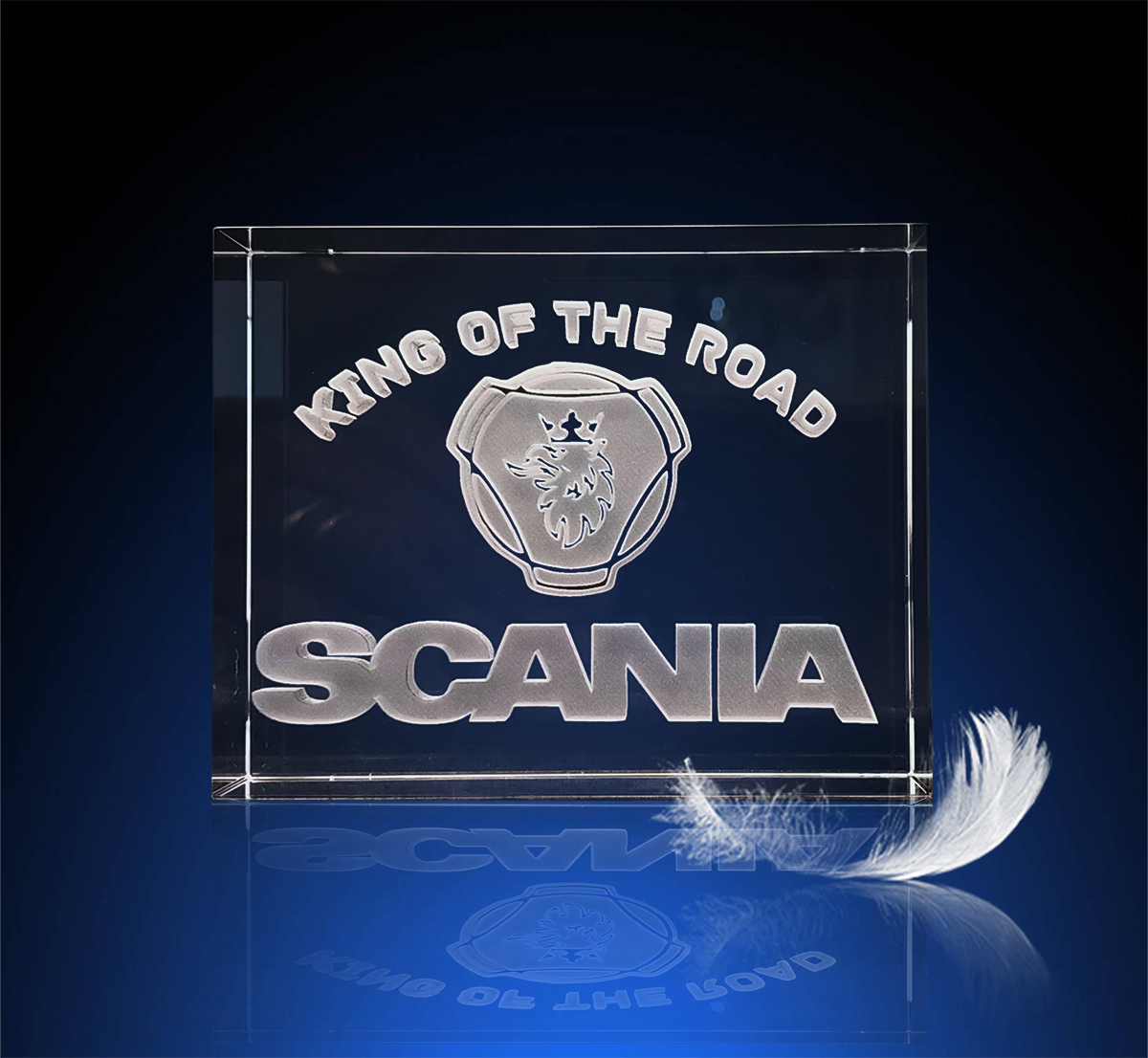 2D - SH110- medium(100x80x30mm) Crystal engraving