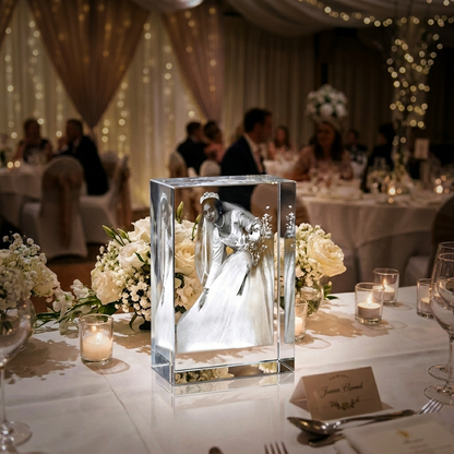 2D - SH110- medium(100x80x30mm) Crystal engraving