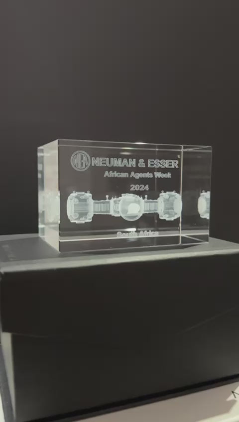 SH47. Medium 3D Crystal Engraved Cube (80x50x50mm) – 3D Crystal Studio