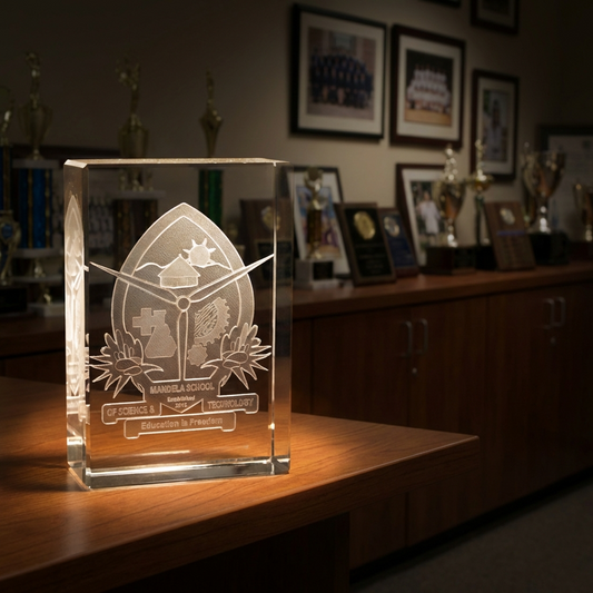2D - SH110- medium(100x80x30mm) Crystal engraving