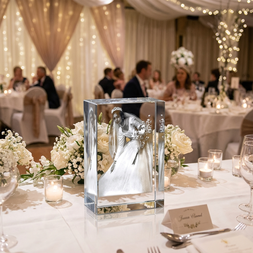 2D - SH110- medium(100x80x30mm) Crystal engraving